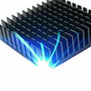 Aluminium Heat Diffusion Heatsink Cooling Fin Black M0X4 x 40mm 1Pc 40mm x J6A1