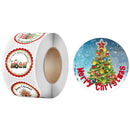 500Pcs/lot Merry Christmas Stickers Roll 4 Styles Card Label Sealing StickeSEAU