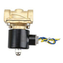 2W-200-20 3/4 Inch Brass Electric Solenoid Valve Water Air Fuels N/C DC 12V