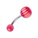 50PCS Mix Color Stainless Acrylic Ball Barbell Bar Navel Belly Button Ring