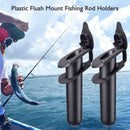 4 Pcs Embedded Fishing Boat Bracket With Cap Cover Gasket For Kayak Boat Ca