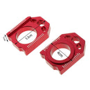 2x Motorcycle CNC Rear Adjuster Block Chain Fit for  CRF250X CRF 450