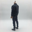 1/6 Simulation Artificial Leather Jacket and Pants T-shirt Suit for 12'' Hot