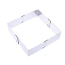 Adjustable Mousse Cake Ring Baking Mold Square Shape Cookie Cutters Bakeware Hn