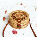 Round Straw Bag Ladies Handbags Bohemian Rattan Messenger Bag Hand-Woven Ro