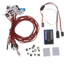 3pcs 1/10 RC Body Decor 12 LEDs Cable Box for HSP D90 RC4WD Accessories
