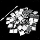 100 Makeup Pans Empty Eyeshdow Blush Powder Comestics DIY Palette Square Set