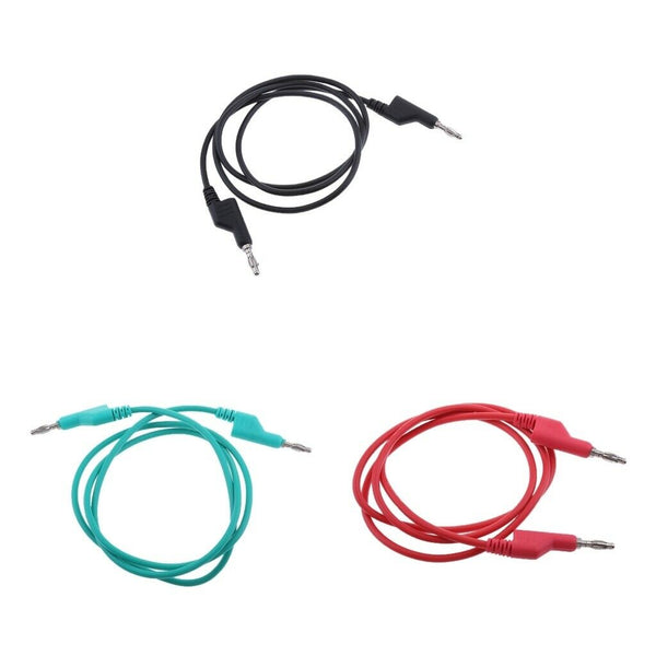 4mm Stackable Banana Plug Wire Silicone Test Cable Cord for Multimeter 39"