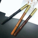 Matte Golden Classic Brass Reverse Bamboo Gift Rollerball Pen A4R2
