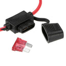10pcs DC 12V 40A Standard Blade Inline Fuse Holder Splash Proof for Car Bik
