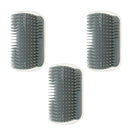 3 Pcs Cat Groomer Shedding Massage Comb Pet Hair Removal Brush with Catnip