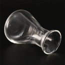 1x Transparent conical flask glass erlenmeyer flask 50ml school lab glassware M&