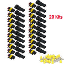 20Kits Car 2Pin Way Sealed Waterproof Electrical Wire Auto Connector Plug  POL