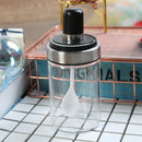 New Glass Airtight Jar Spice Containers Bottle Condiment Salt  with Spoon  BX
