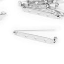 Bulk 50x  Brooch Ba Safety Catch Bar Pins Craft DIY