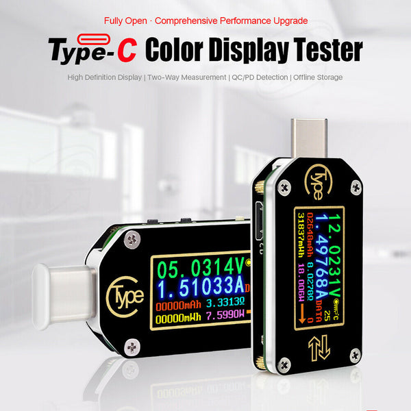 TC66 Fast Charge PD Detector Color Screen USB Tester Voltage Current Meter