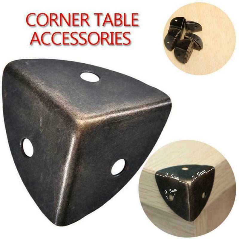 1PCS Metal Box Corner Protectors Edge Guard Protector 26x26x26mm Bronze Ton C0V6