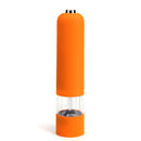 One-Hand Battery Operated Pepper Mill, Plastic - Orange
