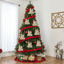 10pcs/bag DIY Wooden Clip Christmas Tree Pendant Handmade Pendant Gifts (E) A