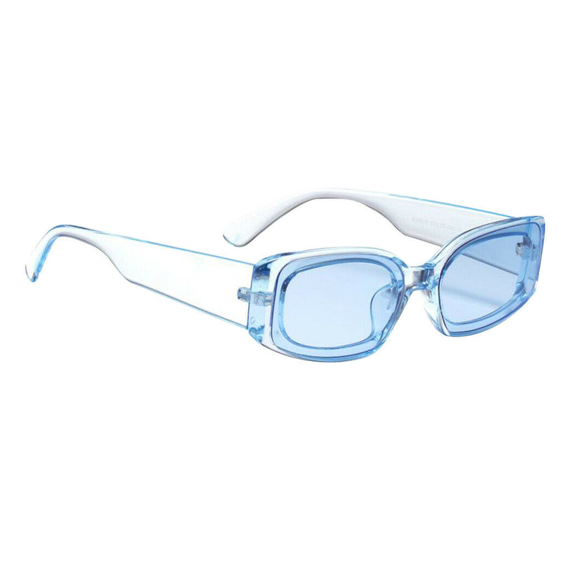 2pcs Women Mens Square Sunglasses Eyewear UV400 Beach Street Fancy Shades