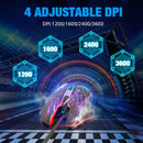 USB Wired Professional Gaming Mouse LED Backlit 2400 DPI Mice for LOL CS A