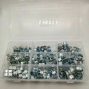 Assorted Box of Mini Hose Clips 7 - 17mm Qty 110 Clamps Jubilee Hose Clip C