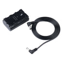 DC Dummy Battery Coupler for NP-F970 NP-F770 F750 Camera Monitor Battery