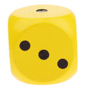 2x Large Wooden Dice D6 Six Sided Dies for D&D RPG Games 1.97'' Green+Yellow