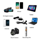 Lapel Lavalier Rechargeable Microphone Omnidirectional Condenser Microphone For