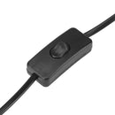 1.7m E27 Clamp Lamp Base EU Plug Hanging LED Socket Holder with Switch Wire