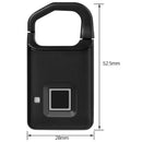 P4 USB Rechargeable Smart Keyless Fingerprint Lock Anti-Theft Security Padl