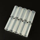 White Plastic Battery Fixed Tube Case For 18650 Battery 62 x 20mm OZ