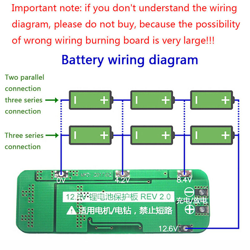 3S 20A Li-ion Lithium Battery 18650 Charger PCB BMS Protection Board 12 JRA Nw