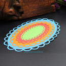 4PCS Oval Metal Cutting Dies Stencil For DIY Scrapbooking Embossing Decor Craft