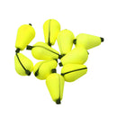 Tear Drop Foam Strike Indicator For Fly Fishing (20 x 10mm) Yellow 6 Pieces