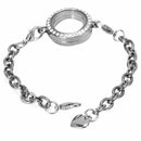 HOT Magnetic Living Memory Locket Bracelet Chain Fit Floating Charms, Gun b