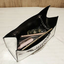 New Big Tote Female Bag Burst Crack Chain Shoulder Messenger Bag Pu Leather
