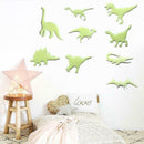 9pcs Luminous Wall Stickers Children Room Dinosaur Decor Glow The In Dark R7I8
