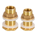 2pcs No Leakage Water Tank Connector Hose Fittings M1/2'' M3/4'' Male Adapters