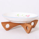 Dish Rack Tableware Tray Wooden Cross Combination Pot Rack Portable Tool JR
