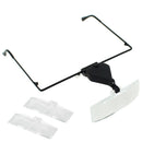 LED Light Adjustable Loupe Folding Glasses Magnifier Metal Frame Headband Watch