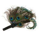 Peacock Feather Headpiece Women Hair Accessory for Wedding Fancy Dress Party