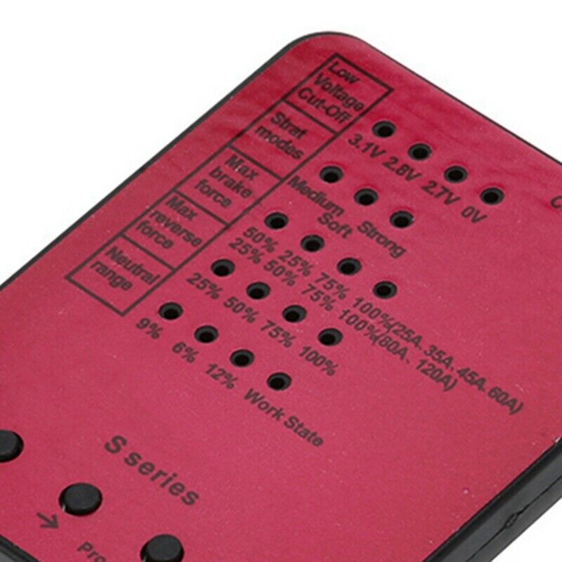 Programming Card For 45A/120A Rc Car Esc Brushless Electronic Speed Control G4G2