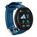 D18 Round Men Women Bluetooth Smart Watch Sport Smartwatch  Blue