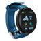 D18 Round Men Women Bluetooth Smart Watch Sport Smartwatch  Blue