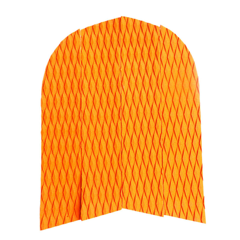4 Pieces EVA Dog Traction Pad Customizable Deck Grip Mat for   Surf Orange