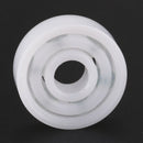 1 x 626 deep groove ball bearing plastic glass 6 * 19 * 6mm, white K7M2