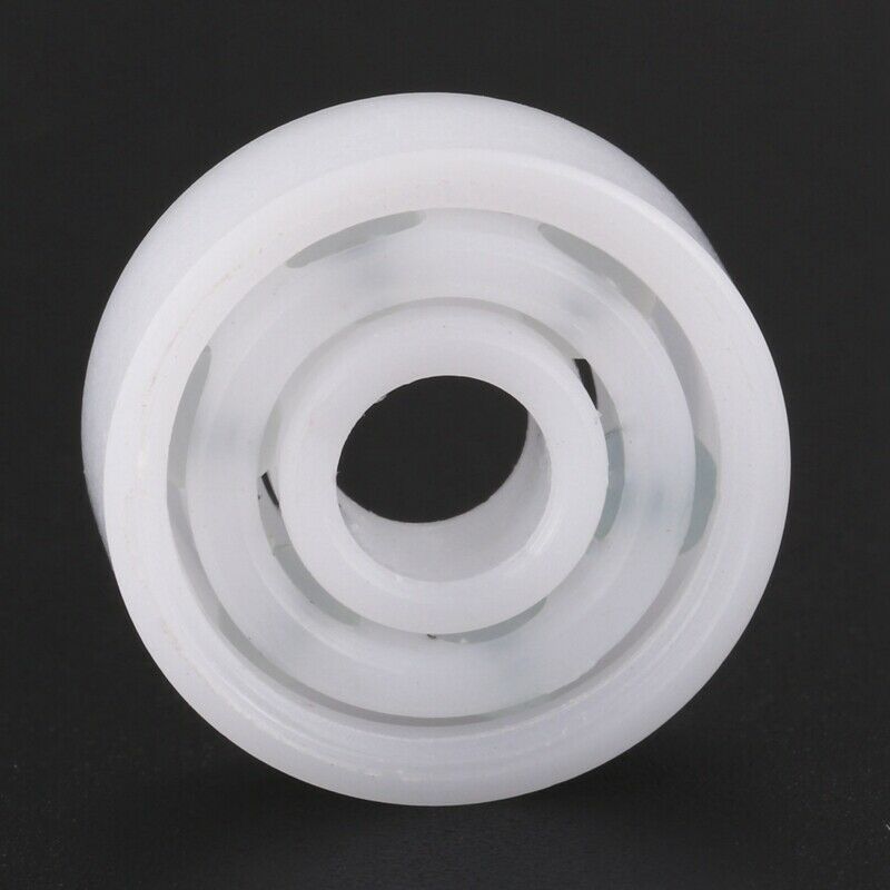 1 x 626 deep groove ball bearing plastic glass 6 * 19 * 6mm, white K7M2