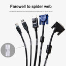 10PCS Power Strip Holder Fixator Wall Mounted Socket Cable Fixer Self Adhesive