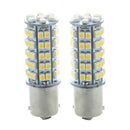 2 1156 1210 BA15S 68 SMD 3528 LED Warm White Tail Turn Stop Parking Light L